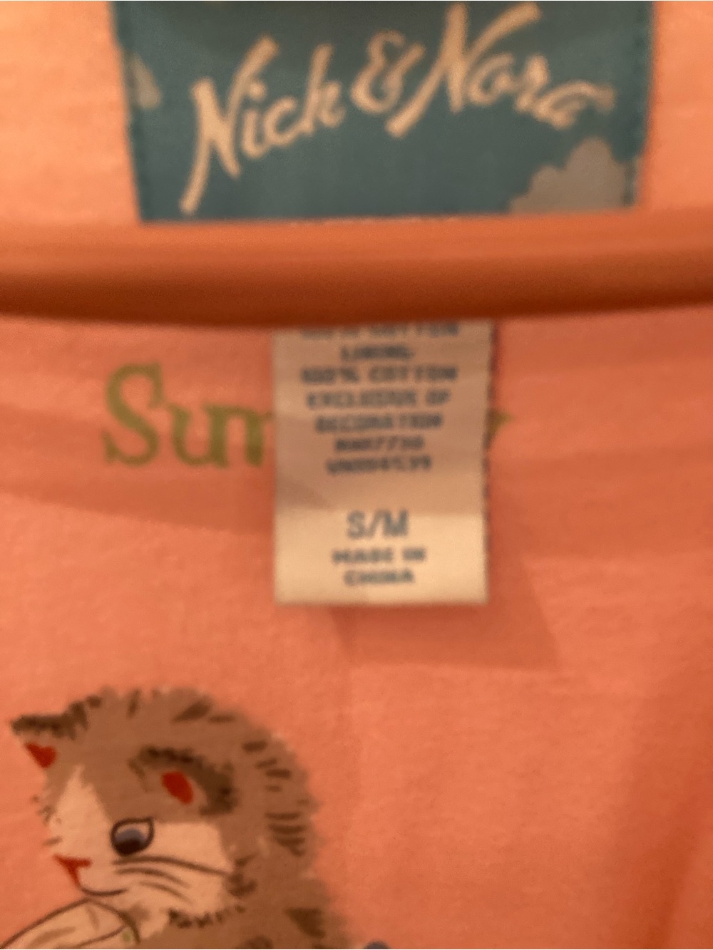 Nick & Nora Womens S/M Curious Kitten Pink Kitty Days Pajama Robe
NWT - Picture 4 of 6
